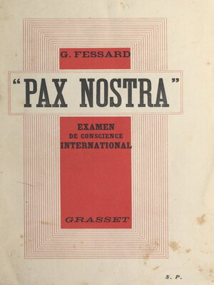 cover image of Pax nostra